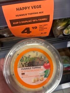 Happy Vege (Netto) — Hummus Topping w stylu Bruschetta