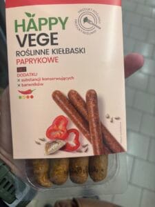 Happy Vege Roślinne Kiełbaski Paprykowe