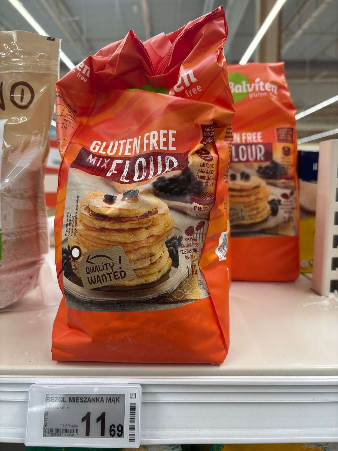 Bezglutenowe mąki w Auchan – Balviten Gluten Free Mix Flour