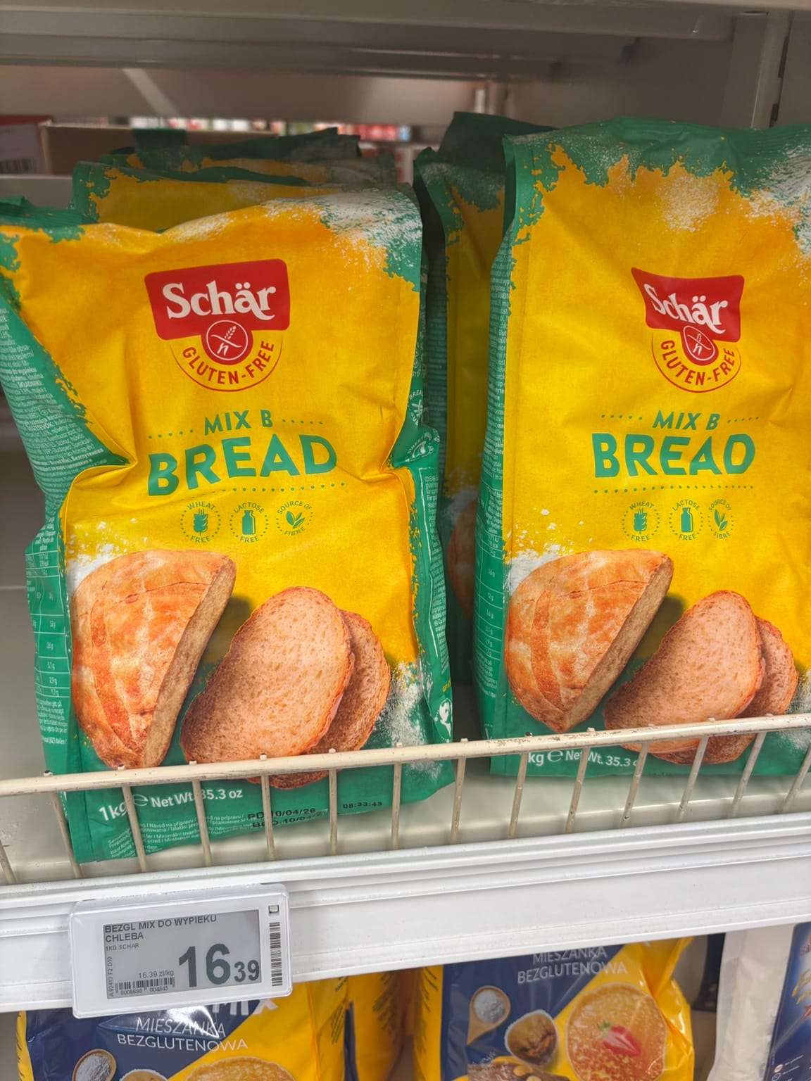 Bezglutenowe mąki w Auchan – Schär Mix B Bread