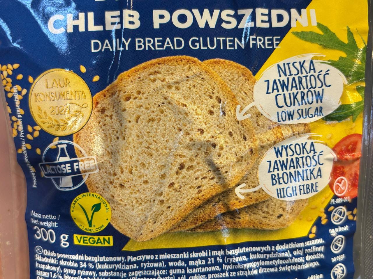 Bezglutenowy chleb jako przykład śniadania bez glutenu w Katowicach