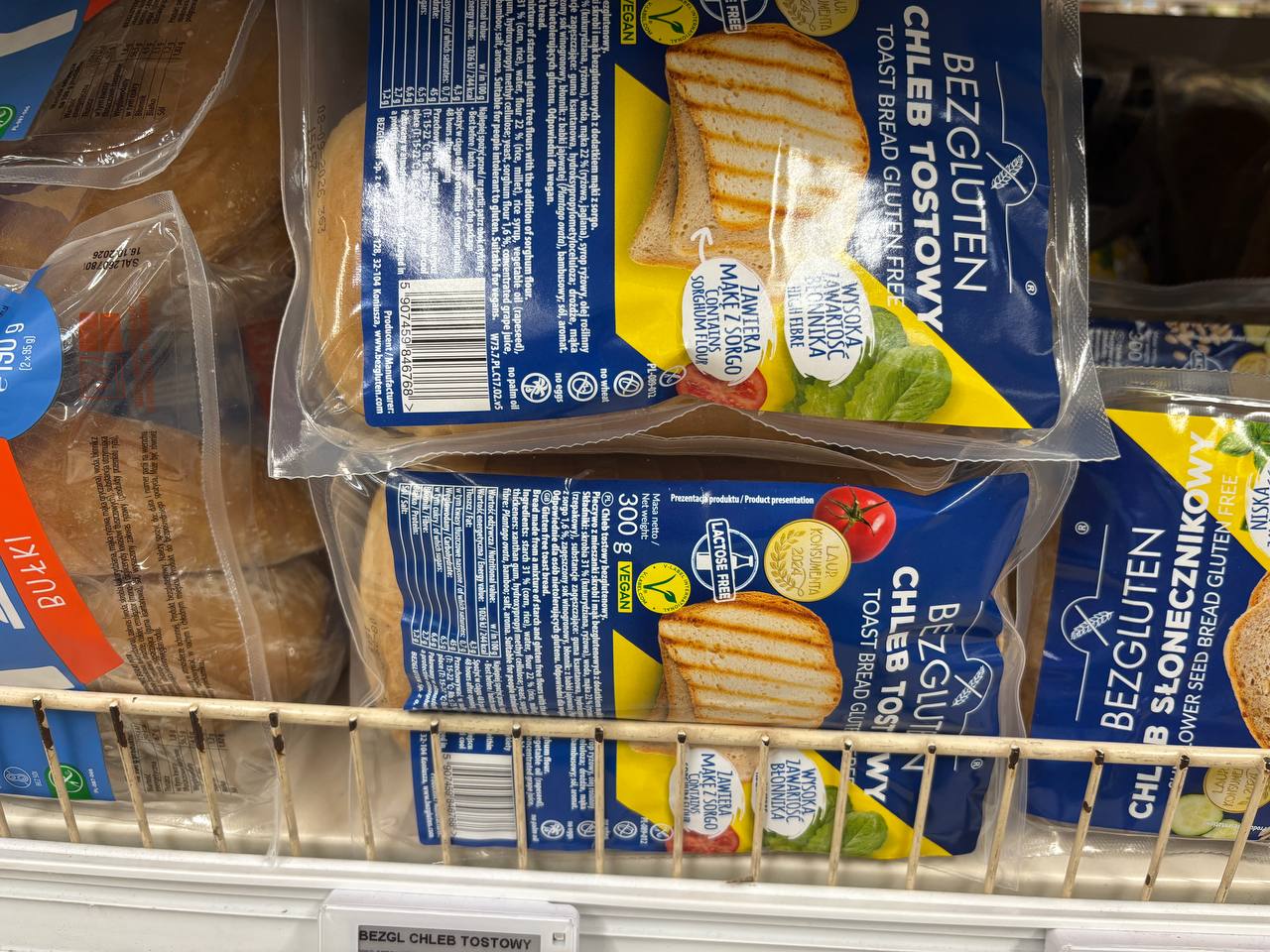Chleb bezglutenowy Auchan Bezgluten Chleb tostowy gluten free 300 g