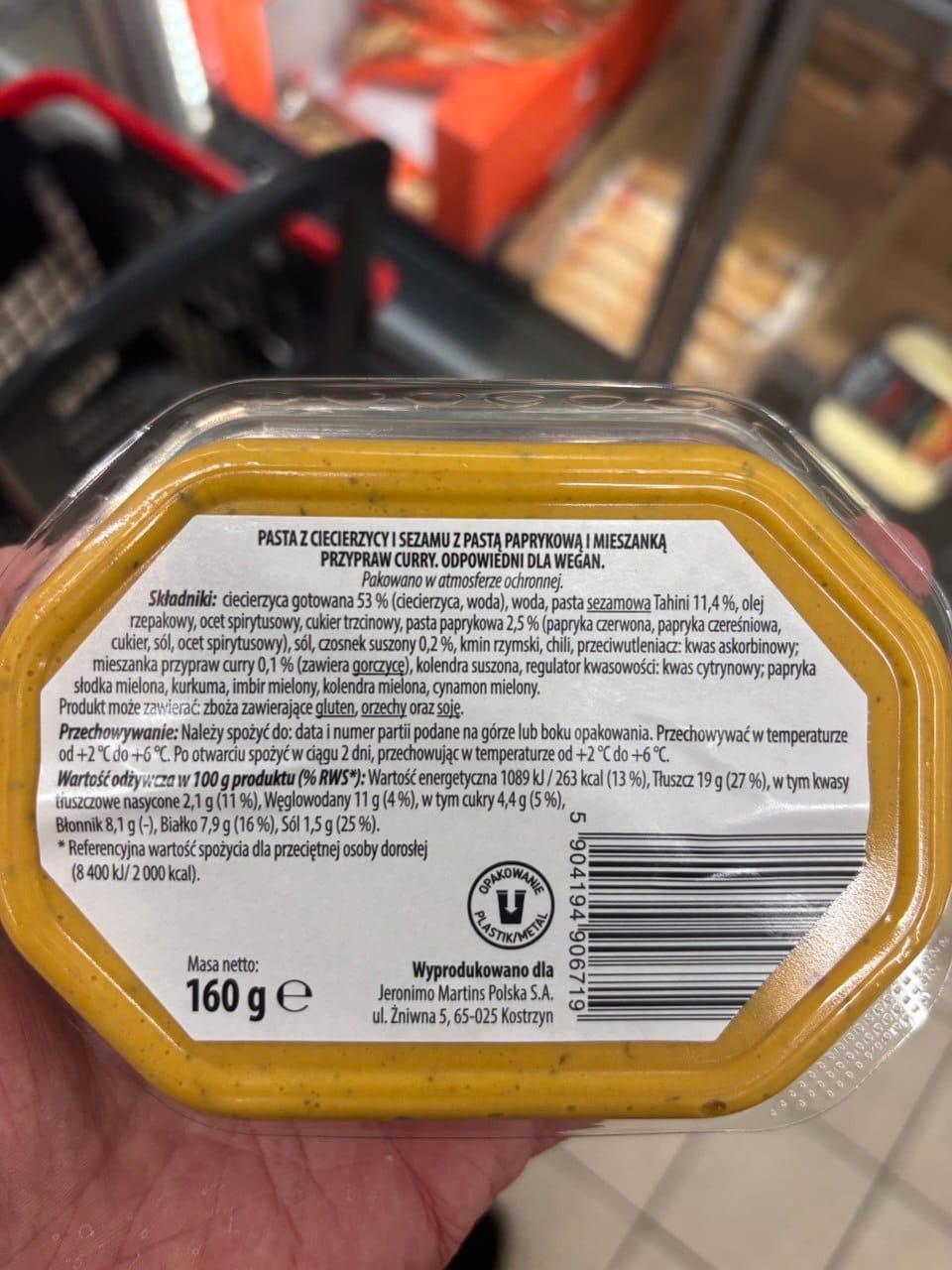 Hummus orientalny Go Vege – wegańskie produkty w Biedronce 2026