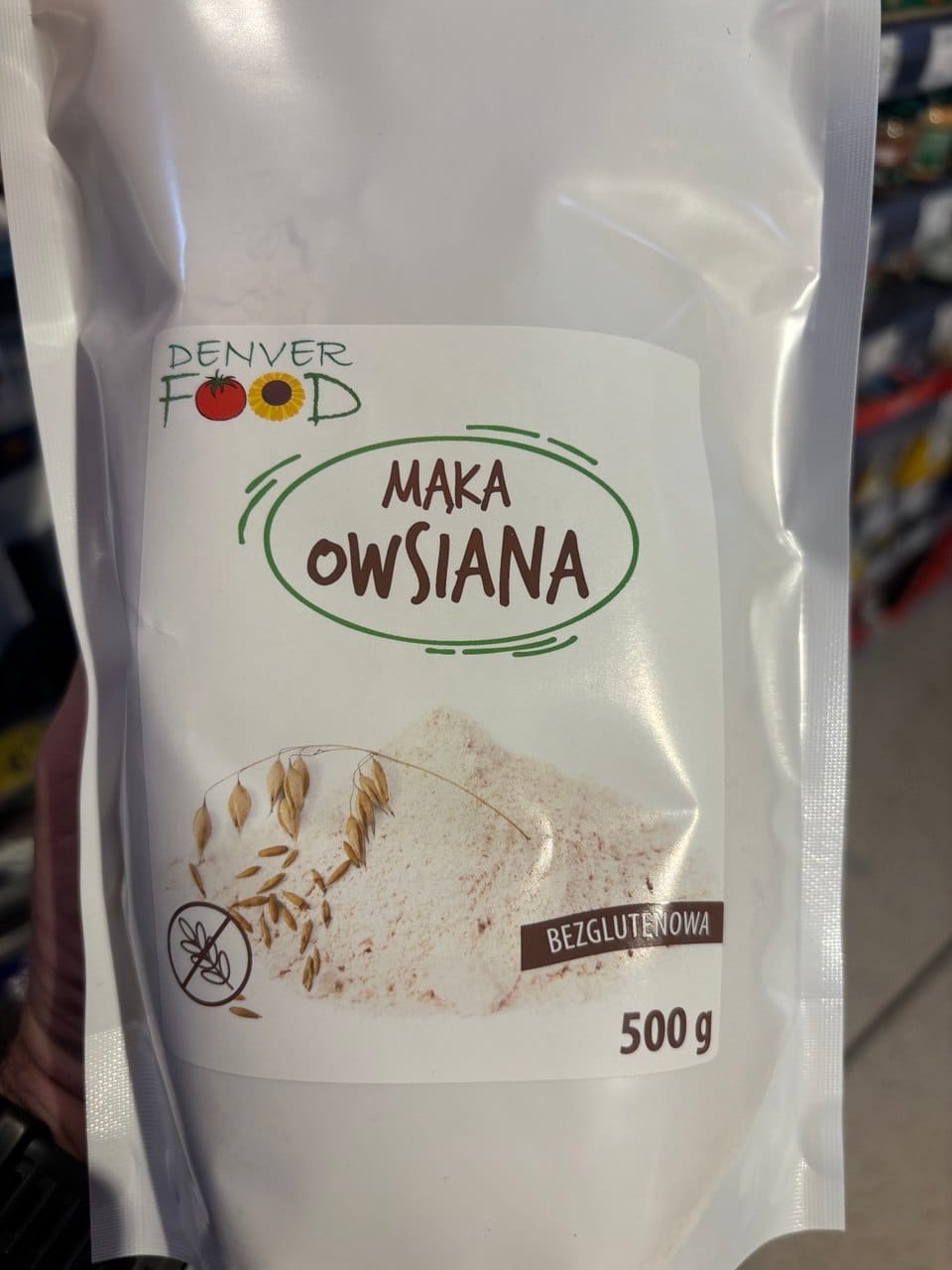 Mąka owsiana bezglutenowa Denver Food dostępna w Carrefour