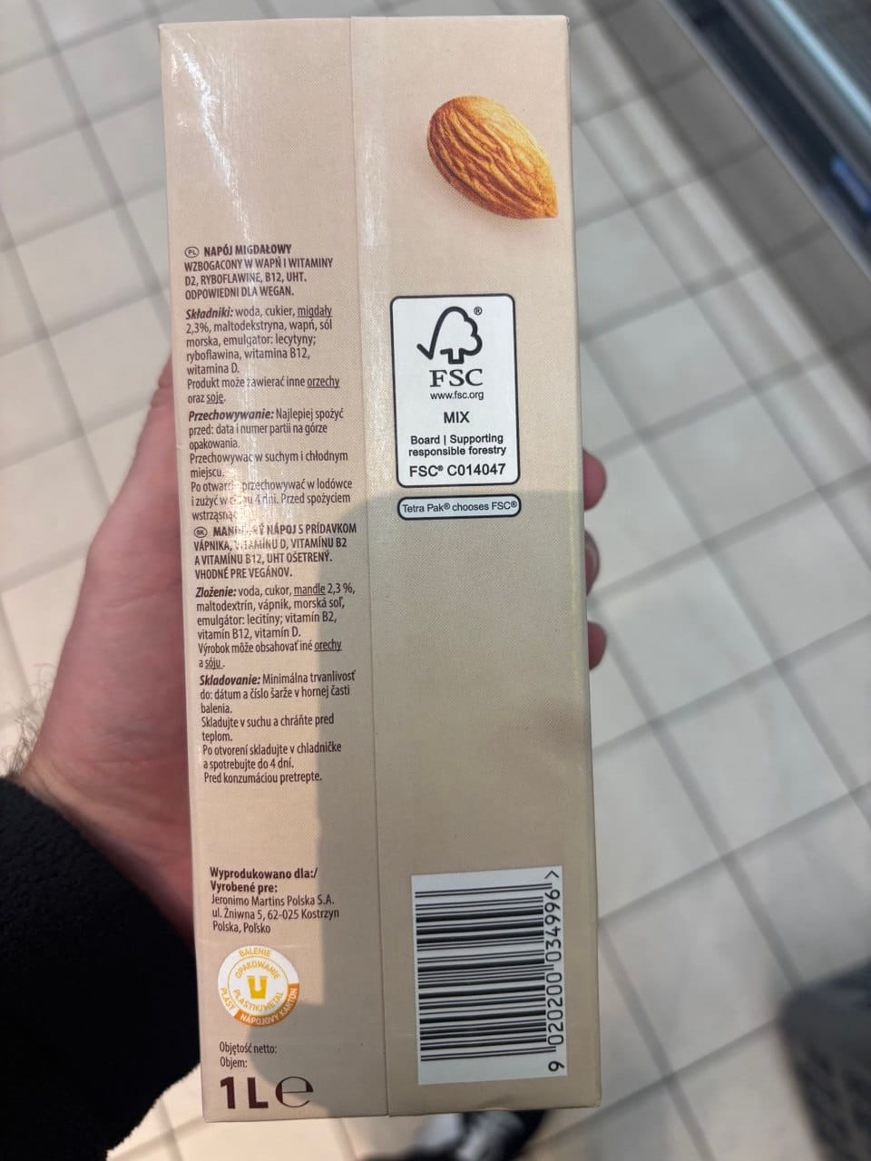 Napój migdałowy Go Vege Almond