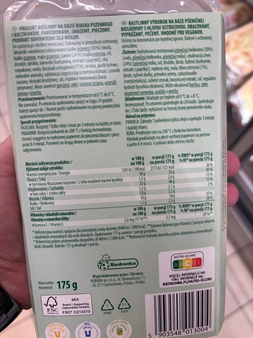 Vege Nuggets z boczniakami Go Vege – wegańskie produkty w Biedronce 2026