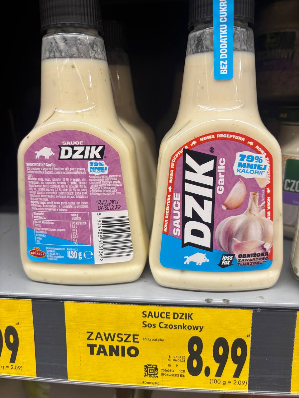 Sos czosnkowy Sauce Dzik marki Roleski w Kauflandzie