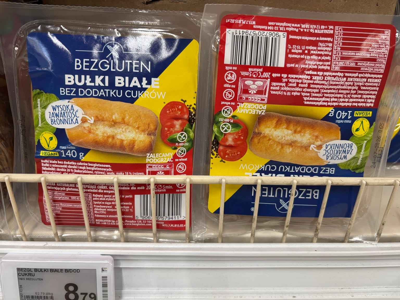 Bezgluten Bułki Białe bez dodatku cukrów w Auchan