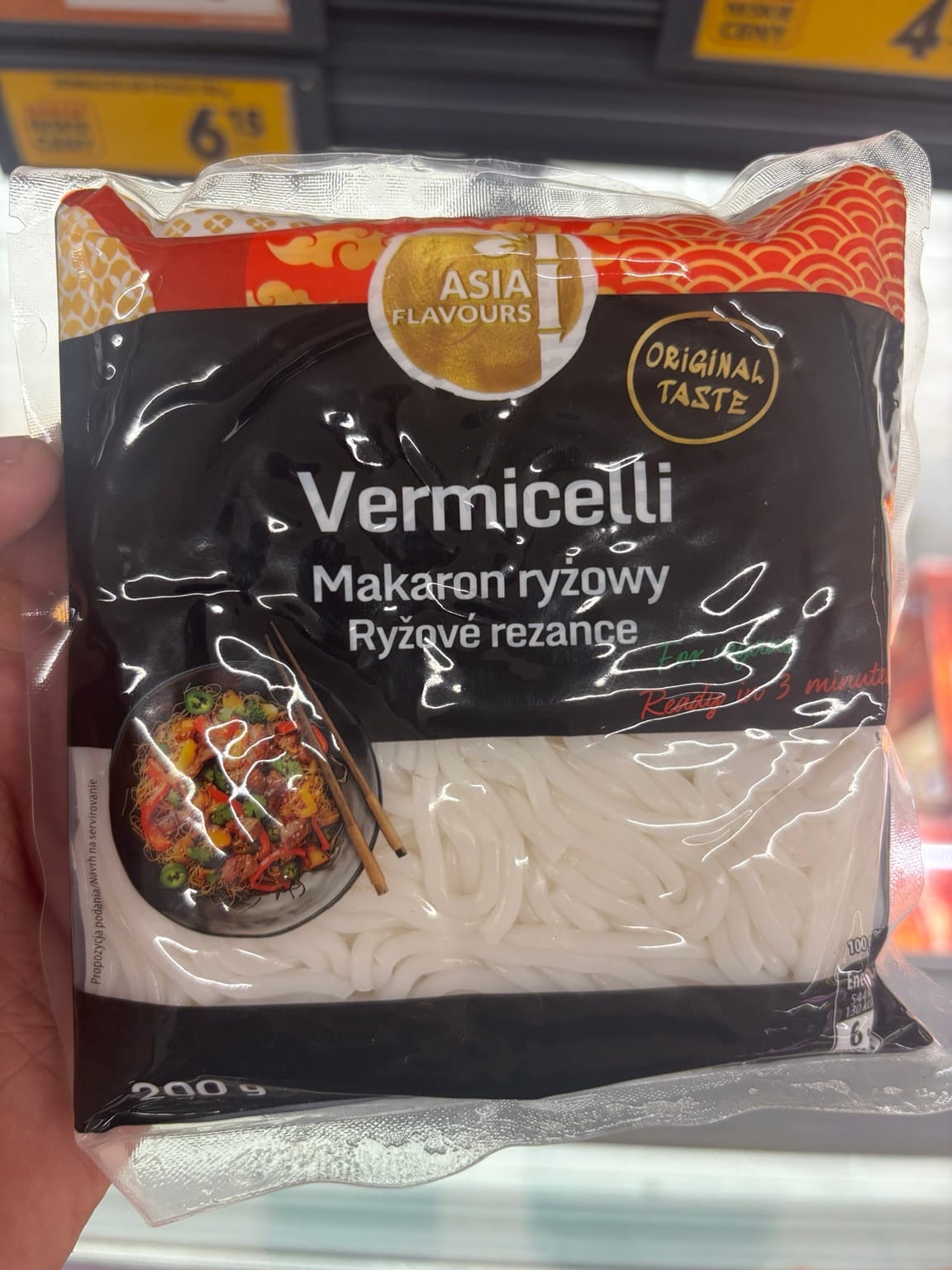 Produkty bezglutenowe w Biedronce 2026 – Vermicelli makaron ryżowy Asia Flavours 200 g