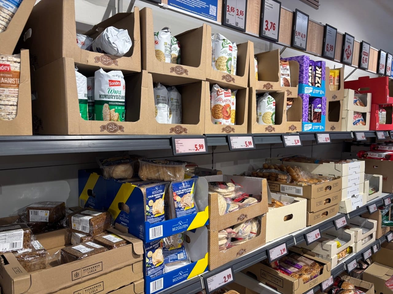 Produkty bezglutenowe Lidl — pieczywo, wafle i wypieki